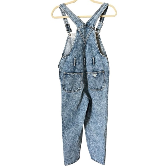 Vintage Guess Kids Size Medium Acid Wash Retro 80’s Denim Jean Overalls - Picture 8 of 12